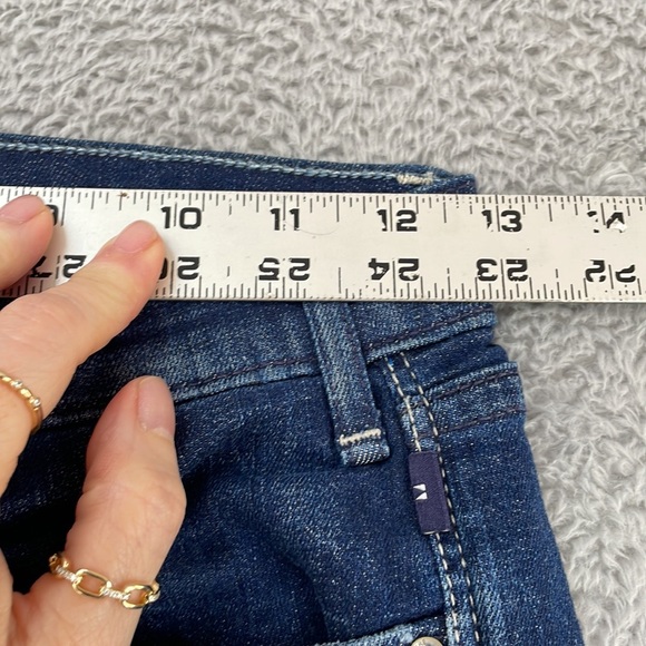 McGuire Jeans Women's 26 Velvet Bows Newton Skinny Cropped Stretch Denim Blue - Picture 10 of 16